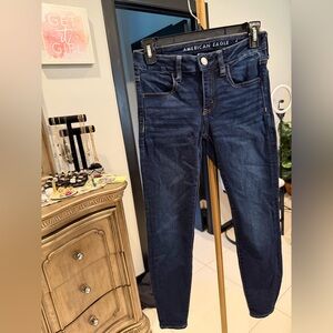American Eagle Outfitters Blue Skinny Jeans Premium Fit